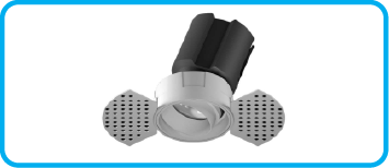 022-AZOOD LED DOWNLIGHT ANTIGLARE UNIQUE ROUND TRIMLESS